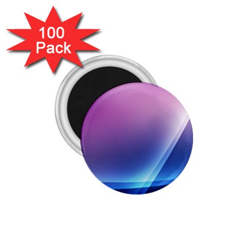 Purple Blue Wave 1.75  Magnet (100 pack)  from ArtsNow.com Front