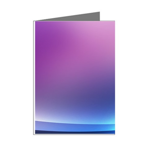 Purple Blue Wave Mini Greeting Cards (Pkg of 8) from ArtsNow.com Right