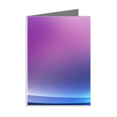 Purple Blue Wave Mini Greeting Cards (Pkg of 8) from ArtsNow.com Right