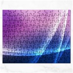 Purple Blue Wave Jigsaw Puzzle (Rectangular)