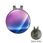 Purple Blue Wave Golf Ball Marker Hat Clip