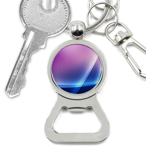 Purple Blue Wave Bottle Opener Key Chain from ArtsNow.com Front