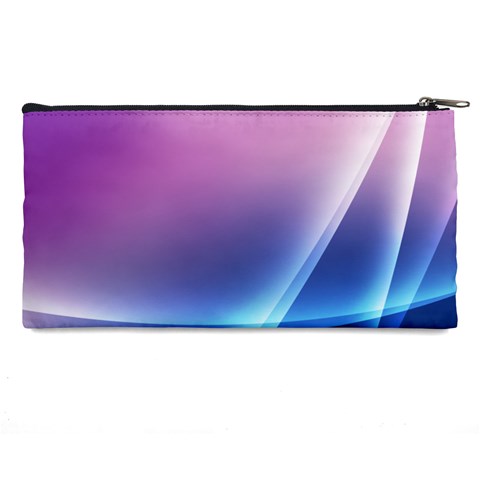 Purple Blue Wave Pencil Case from ArtsNow.com Back