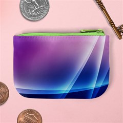 Purple Blue Wave Mini Coin Purse from ArtsNow.com Back