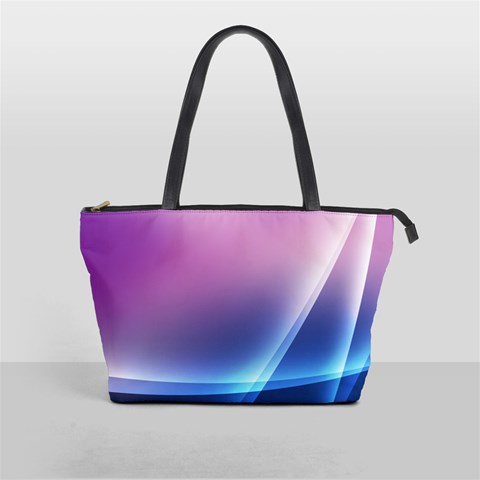 Purple Blue Wave Classic Shoulder Handbag from ArtsNow.com Front