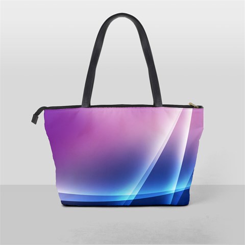 Purple Blue Wave Classic Shoulder Handbag from ArtsNow.com Back