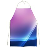 Purple Blue Wave Full Print Apron