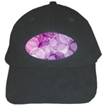 Purple Bubble Art Black Cap