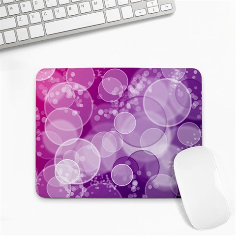 Purple Bubble Art Small Mousepad from ArtsNow.com Front