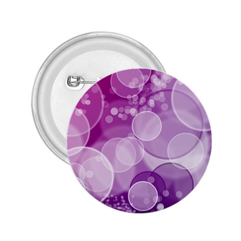 Purple Bubble Art 2.25  Button from ArtsNow.com Front