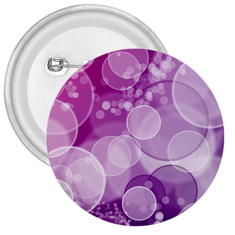 Purple Bubble Art 3  Button from ArtsNow.com Front