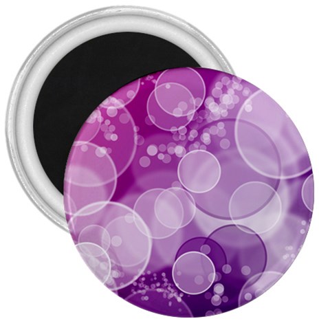 Purple Bubble Art 3  Magnet from ArtsNow.com Front