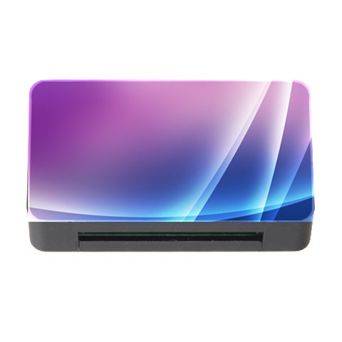 Purple Blue Wave Memory Card Reader with CF from ArtsNow.com Front