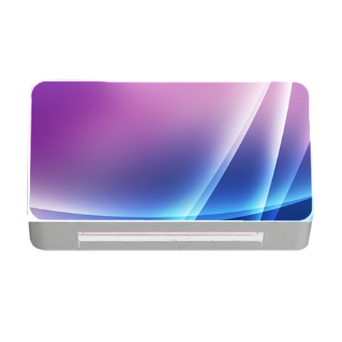 Purple Blue Wave Memory Card Reader with CF from ArtsNow.com Front