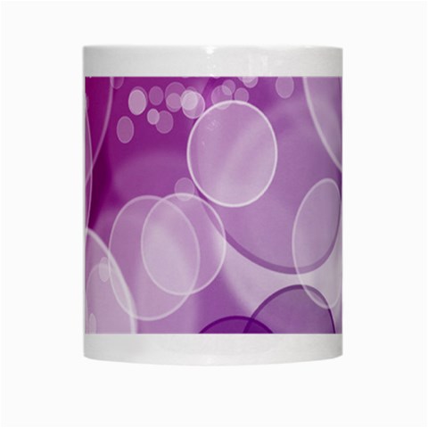 Purple Bubble Art White Mug from ArtsNow.com Center