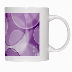 Purple Bubble Art White Mug from ArtsNow.com Right