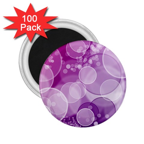 Purple Bubble Art 2.25  Magnet (100 pack)  from ArtsNow.com Front