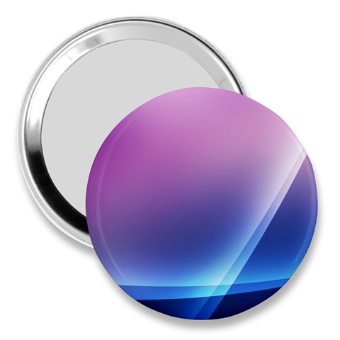 Purple Blue Wave 3  Handbag Mirror from ArtsNow.com Front