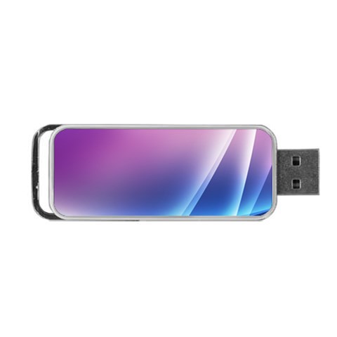 Purple Blue Wave Portable USB Flash (Two Sides) from ArtsNow.com Back