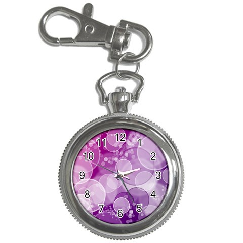 Purple Bubble Art Key Chain Watch from ArtsNow.com Front