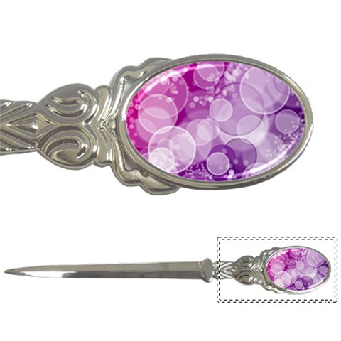 Purple Bubble Art Letter Opener from ArtsNow.com Front