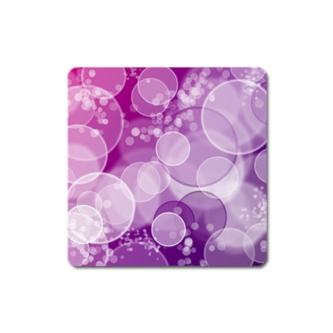 Purple Bubble Art Magnet (Square) from ArtsNow.com Front