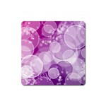 Purple Bubble Art Magnet (Square)