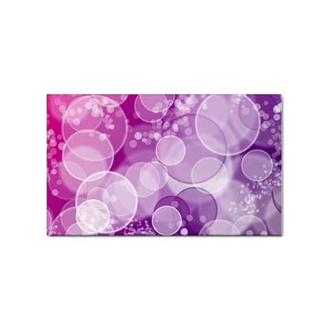 Purple Bubble Art Sticker Rectangular (10 pack) from ArtsNow.com Front