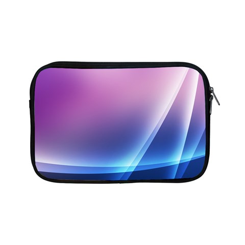 Purple Blue Wave Apple iPad Mini Zipper Case from ArtsNow.com Front