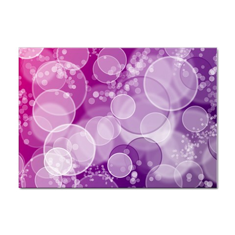 Purple Bubble Art Sticker A4 (10 pack) from ArtsNow.com Front