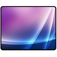 Purple Blue Wave Double Sided Fleece Blanket (Medium) from ArtsNow.com 58.8 x47.4  Blanket Front