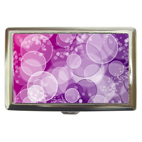 Purple Bubble Art Cigarette Money Case from ArtsNow.com Front