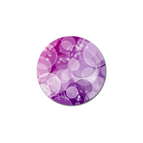 Purple Bubble Art Golf Ball Marker from ArtsNow.com Front