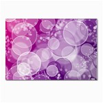 Purple Bubble Art Postcard 4  x 6 