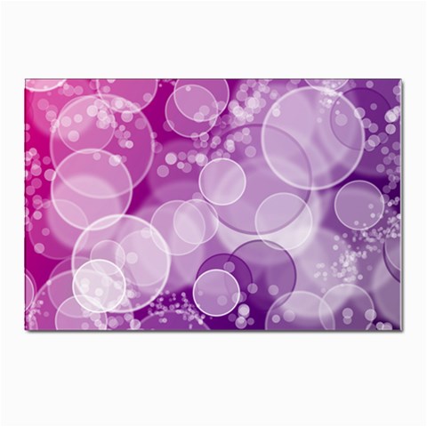 Purple Bubble Art Postcard 4 x 6  (Pkg of 10) from ArtsNow.com Front