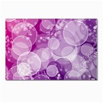 Purple Bubble Art Postcard 5  x 7 