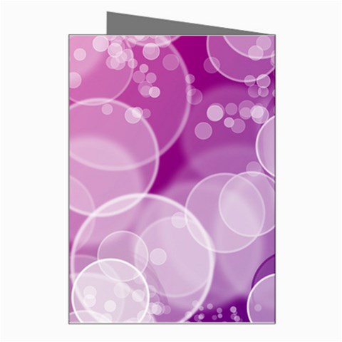 Purple Bubble Art Greeting Card from ArtsNow.com Right