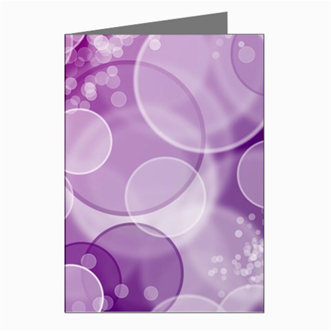 Purple Bubble Art Greeting Cards (Pkg of 8) from ArtsNow.com Left