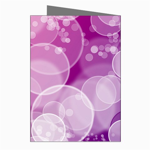 Purple Bubble Art Greeting Cards (Pkg of 8) from ArtsNow.com Right