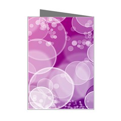 Purple Bubble Art Mini Greeting Card from ArtsNow.com Right