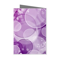 Purple Bubble Art Mini Greeting Cards (Pkg of 8) from ArtsNow.com Left