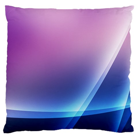 Purple Blue Wave Standard Flano Cushion Case (Two Sides) from ArtsNow.com Back