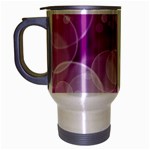 Purple Bubble Art Travel Mug (Silver Gray)