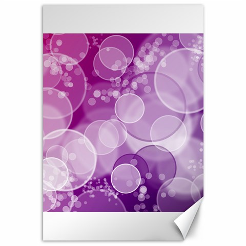 Purple Bubble Art Canvas 12  x 18  from ArtsNow.com 11.88 x17.36  Canvas - 1