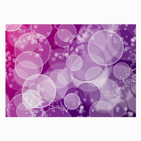 Purple Bubble Art Large Glasses Cloth from ArtsNow.com Front