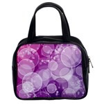 Purple Bubble Art Classic Handbag (Two Sides)