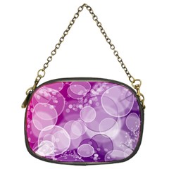 Purple Bubble Art Chain Purse (Two Sides) from ArtsNow.com Front