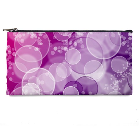 Purple Bubble Art Pencil Case from ArtsNow.com Front