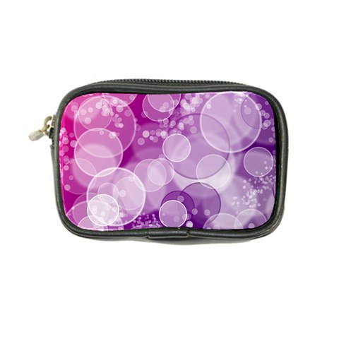 Purple Bubble Art Coin Purse from ArtsNow.com Front