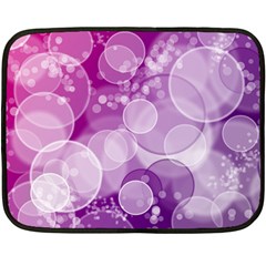 Purple Bubble Art Double Sided Fleece Blanket (Mini) from ArtsNow.com 35 x27  Blanket Front